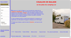 Desktop Screenshot of cigalonenbalade.fr