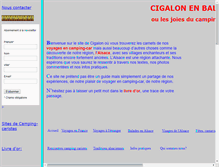Tablet Screenshot of cigalonenbalade.fr